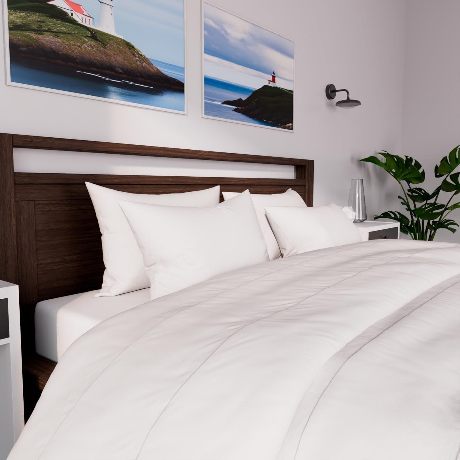 Soleil D'Ocre Couette blanche 240X260 Cm toute douce Couettes et couettes Naty Shop