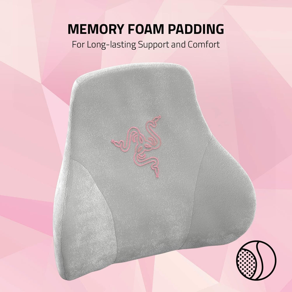 Coussin de tête Razer - Coussin de nuque et de tête pour chaises de jeu (conception ergonomique, mousse à mémoire de forme, housse en velours noir doux) Quartz Naty Shop Oreillers standard