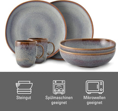 Service de petit-déjeuner Lave beige de Villeroy & Boch, 6 pièces