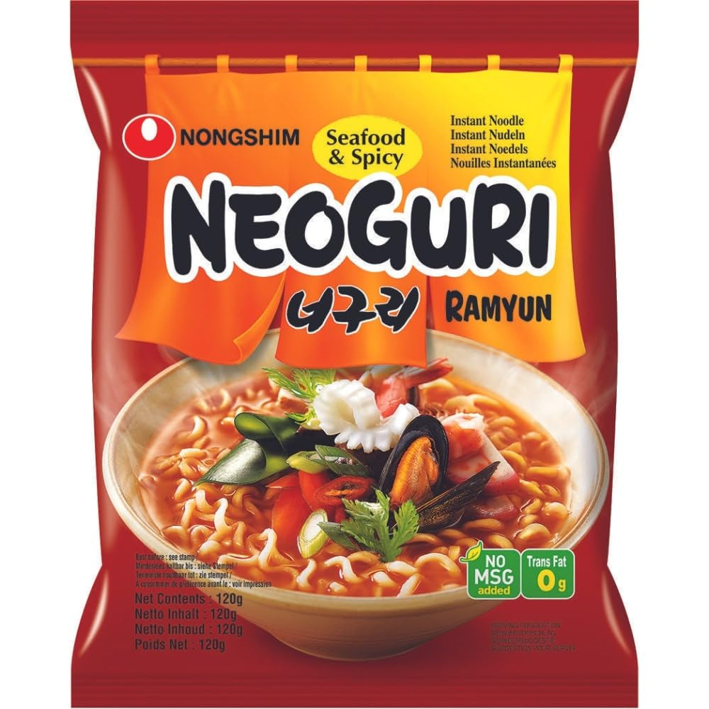 Nouilles instantanées Nong Shim Kimchi Ramyun Grand bol – Soupe ramen coréenne – Préparation rapide – 1 paquet de 112 g