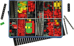 Fischertechnik 554195 Creative Basic - eine große Auswahl an ausgewählten Inhalt: 630 Bauteile, eine Grundplatte, Box 1000 und das Flexible Aufbewahrungssystem
