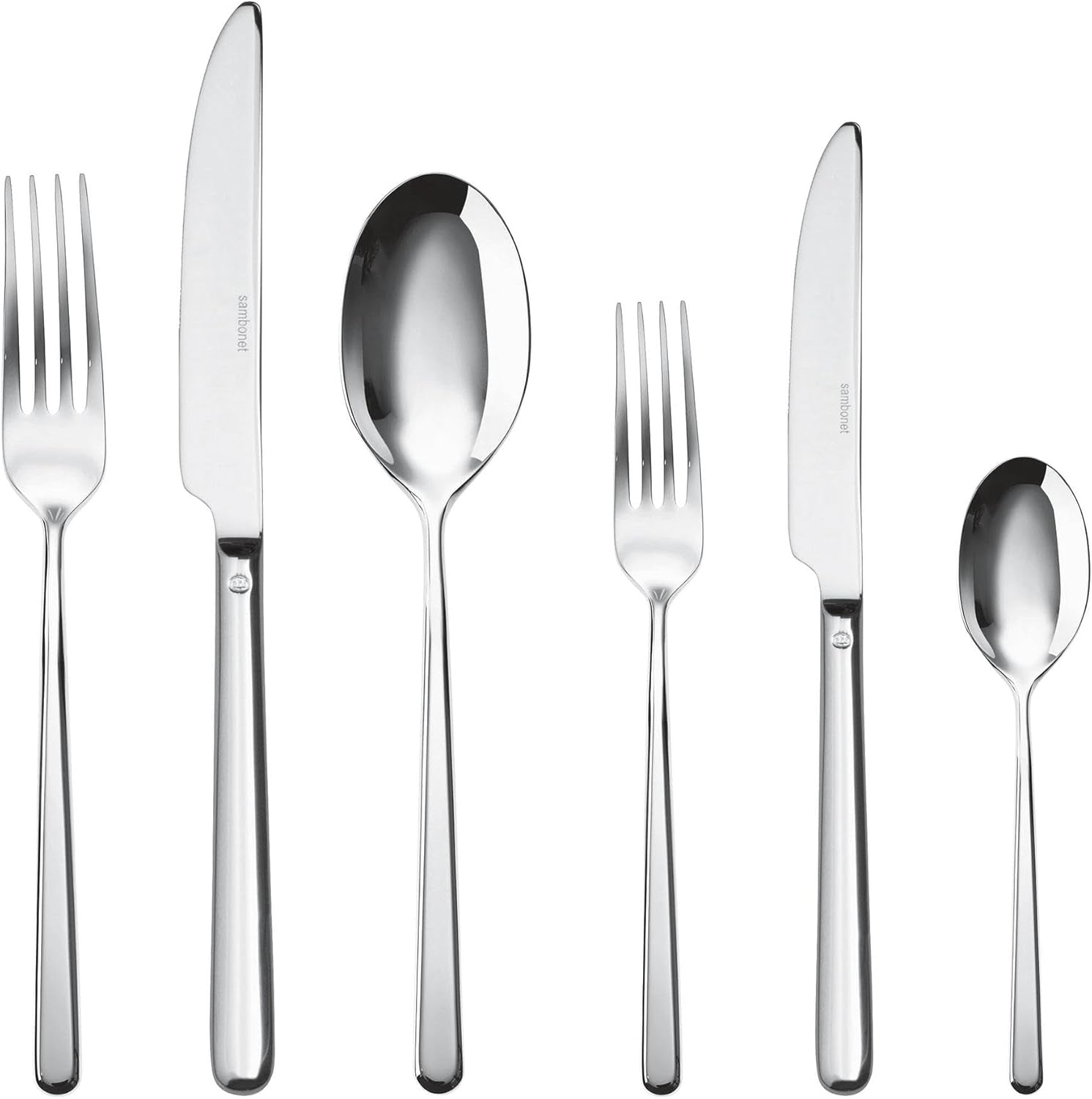 Sambonet 52513-83 Couverts 36 pièces, Acier inoxydable Cuisine Naty Shop