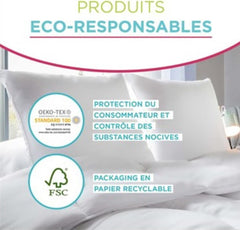 Blanrève Housse de couette Imprimée ou unie, Tempérée, Pour lit simple, Ecologique, Facile d'entretien, 140 X 200 Cm, Blanc, Gris Couettes et couettes Naty Shop