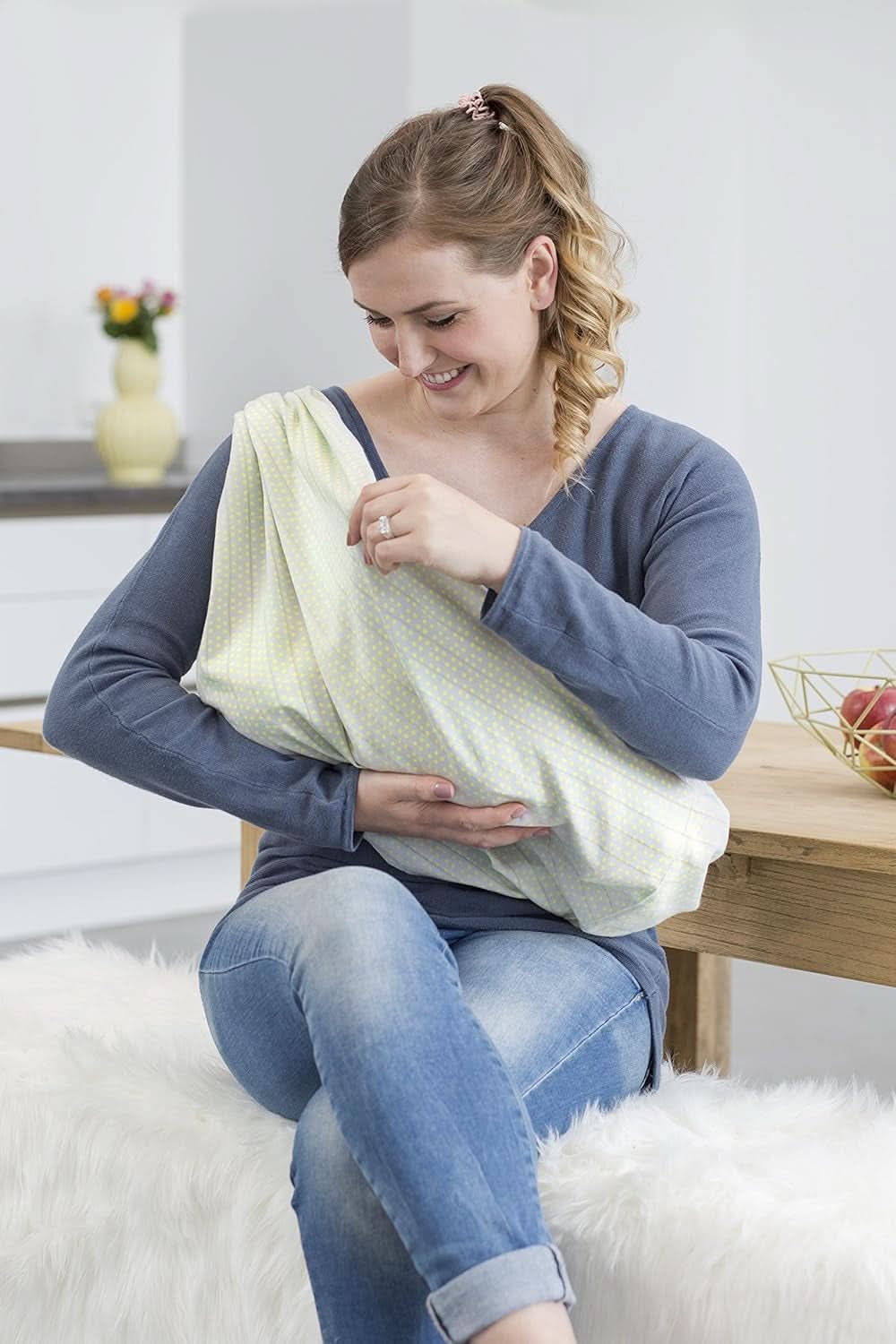 LÄSSIG Châle d'allaitement Accessoires discrets Alimentation et allaitement Bebe Naty Shop