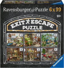 Ravensburger EXIT Puzzle - Le Manoir Fantôme - Puzzle 6X 99 pièces pour les adultes et les enfants amateurs de puzzles âgés de 10 ans et plus Puzzle Naty Shop Gothic