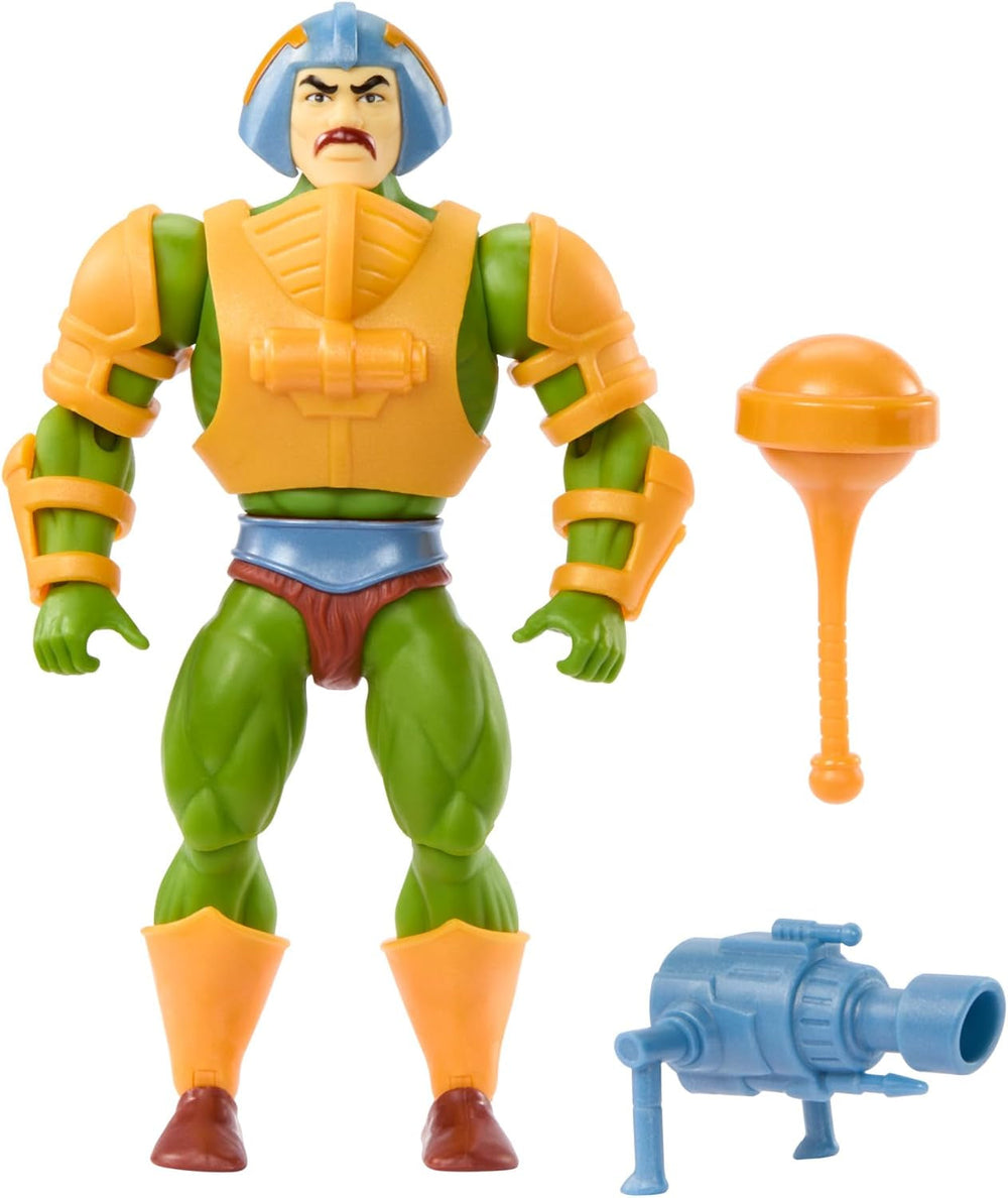 Jouet Masters of the Universe Origins, figurine d'action Duncan Man-At-Arms de la collection Cartoon, hauteur env. 14 cm, héros avec armure amovible et accessoires, HYD25 Figurines Naty Shop Modern