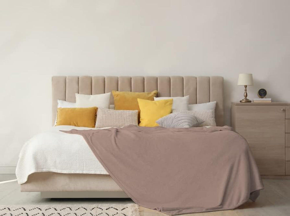 Couverture douce | Plaid | Toucher doux | 130 X 160 cm | Couettes et couettes en poudre Naty Shop