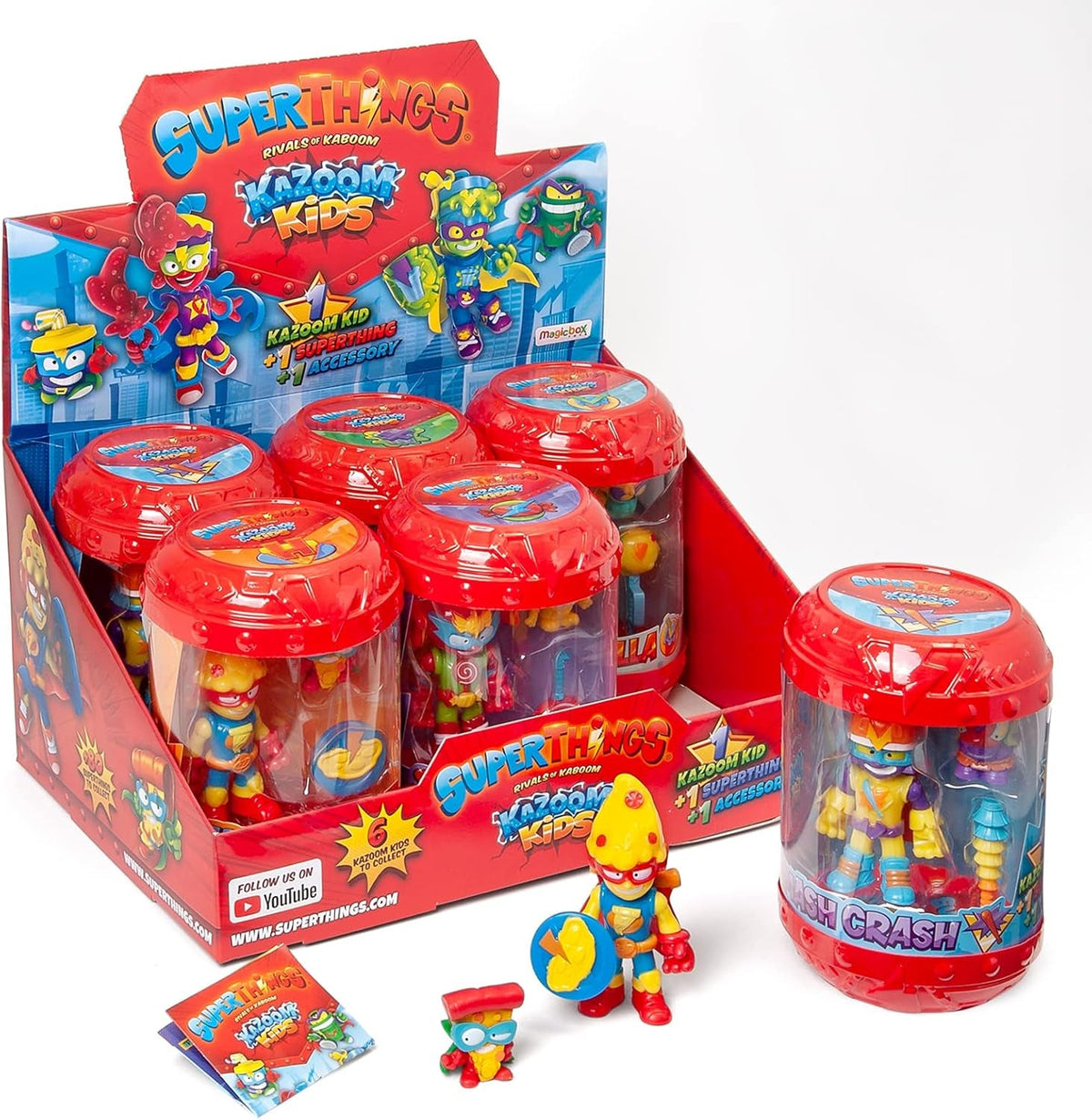 SUPERTHINGS RIVALS OF KABOOM - Komplette Kollektion der Kazoom Kids, Diese Box enthält 6 Kazoom Kids, PST8B016IN00
