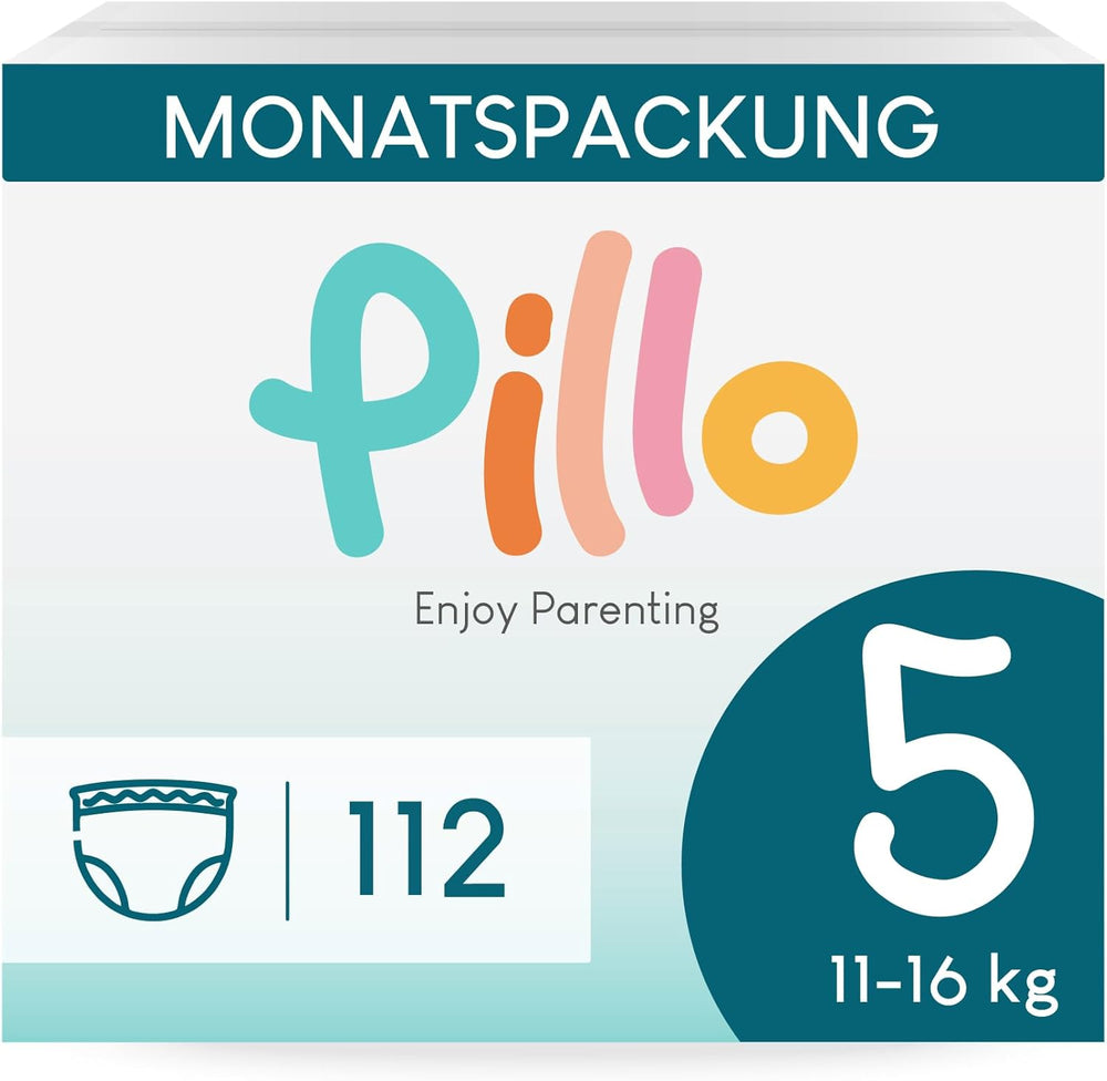 Couches Pillo, taille 7, 84 pièces, 4 paquets de 21 couches chacun, taille 7 - XXL (15+ kg) - Couches Bébé