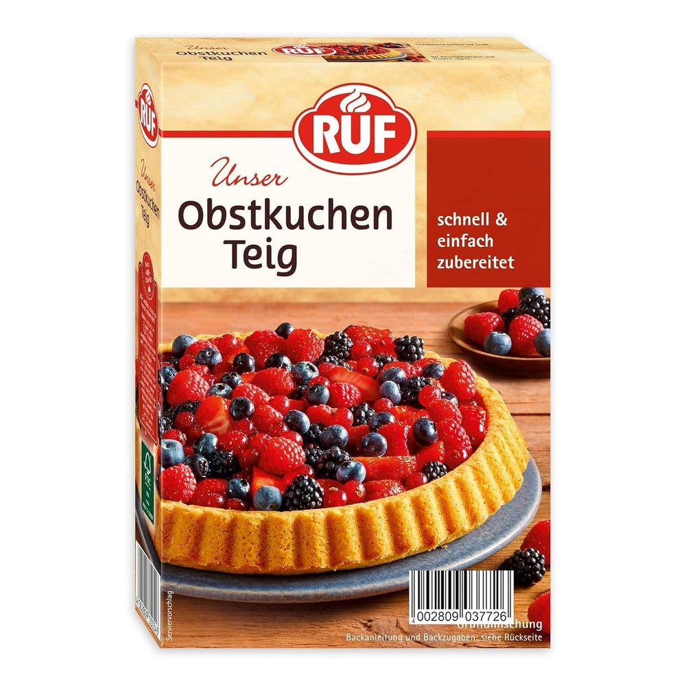 RUF Biskuit Teig, Backmischung Für Einen Saftigen Biskuitteig, Gelingsicher Und Schnell Zuberitet, Zur Herstellung Von Biskuitrollen, Biskuitkuchen or tortenboden, 1 X 250G Naty Shop Obstkuchen Obstkuchen