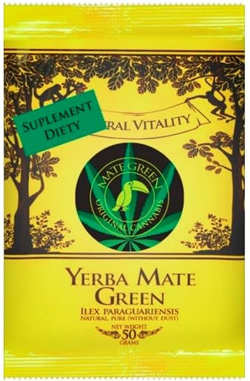 Cannabis brésilien original 50 g ● Thé Yerba Mate avec farine de chanvre et sauge ● Thé Mate à partir de feuilles de Mate ● Zeste de citron et citronnelle ● Thé en feuilles Yerba Mate en vrac 50 g