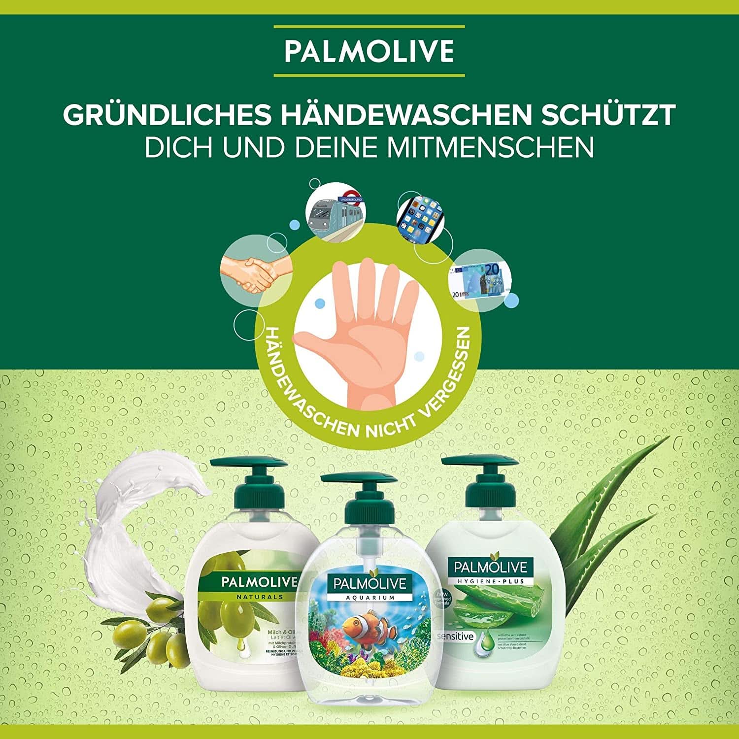 Savon liquide pour les mains Palmolive, coffret 6 x 300 ml Naty Shop