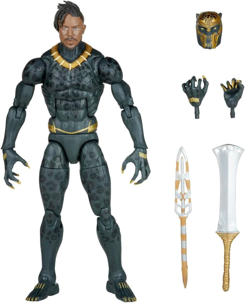 Hasbro Marvel Legends Series Black Panther Legacy Collection Killmonger Figurine à collectionner 15 cm avec 5 accessoires Figurines d'action Naty Shop