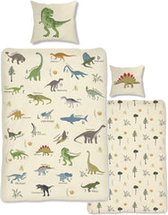 Skybrands Dino Bedtuchen 135X200 Jungen Bedtuchen Dinosaurier Baumwolle 2Tlg Kinder Bedtuchen Dinosaurier 135X200 + Beutel Naty Shop Default Title