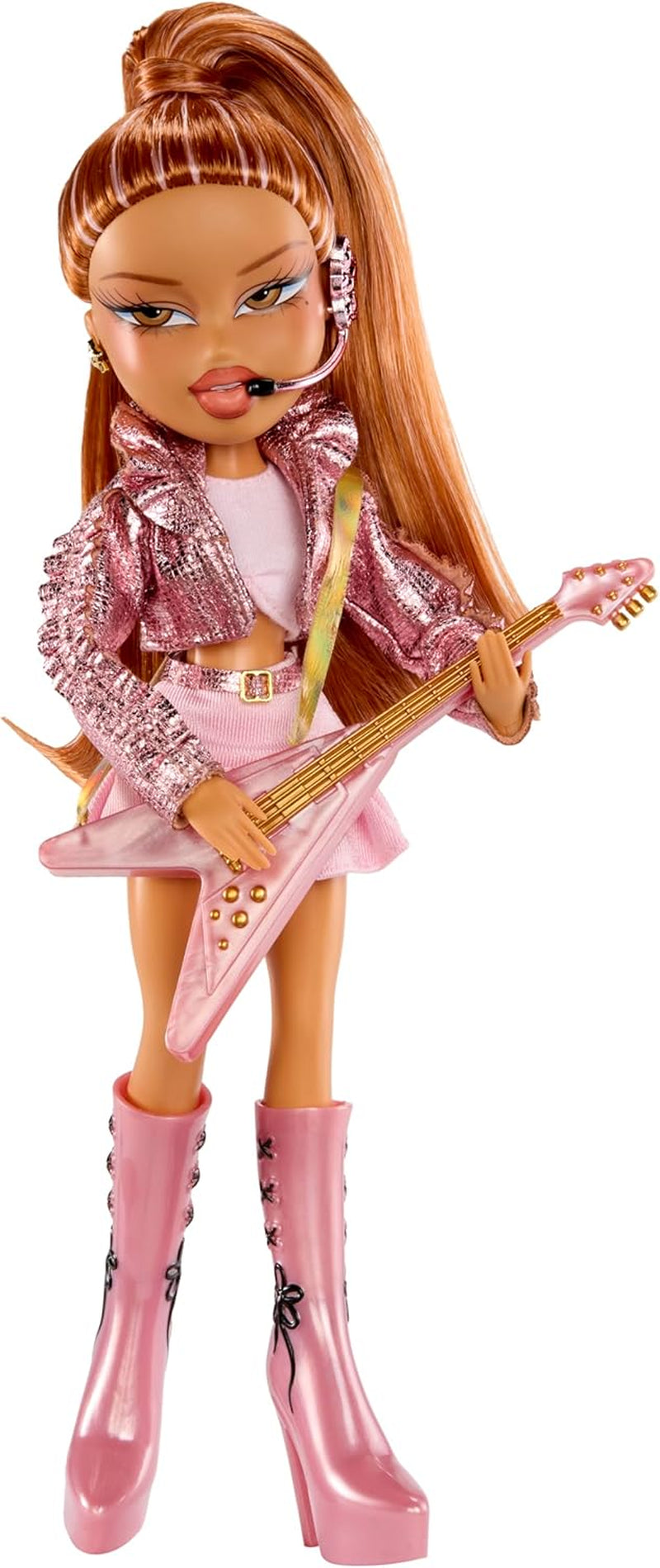 BRATZ Pop Starz Yasmin – Modepuppe mit Anhänger zum Sammeln, Outfit und Musikzubehör