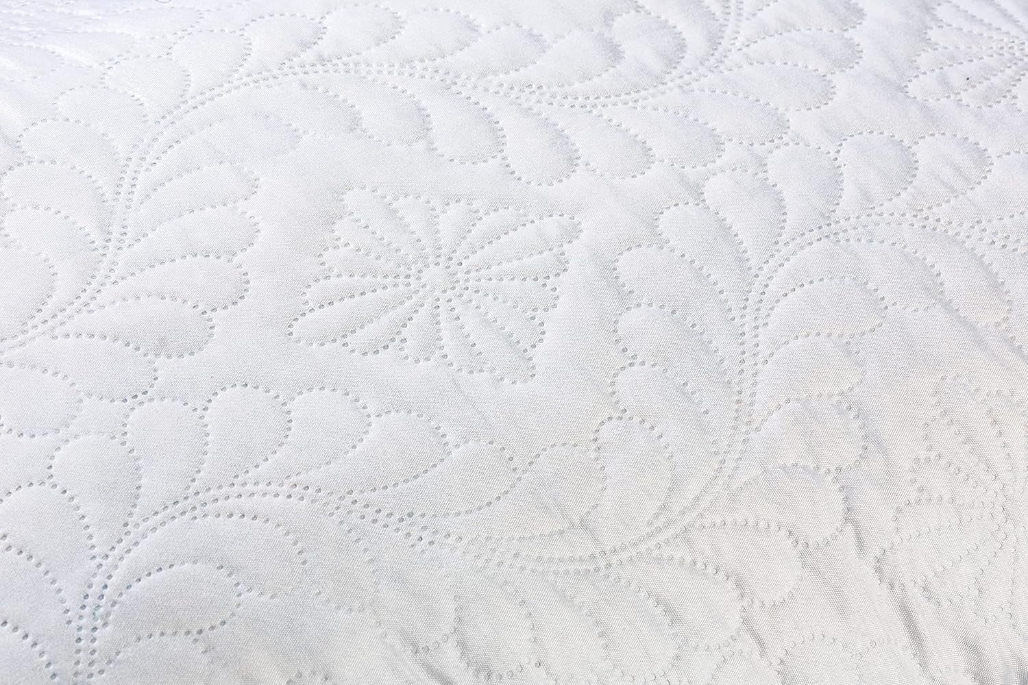 V.I.P. Oreiller Très Important V.I.P. Oreiller Memory Flake Oreiller Blanc 45 X 75 cm Housse matelassée en Polyester Super Respirant Doux Fabriqué en Italie Naty Shop Oreillers Standard