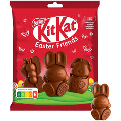 NESTLÉ Easter Friends Mini figurines de Pâques en chocolat au lait avec morceaux croquants, paquet de 2 (1 x 65 g)