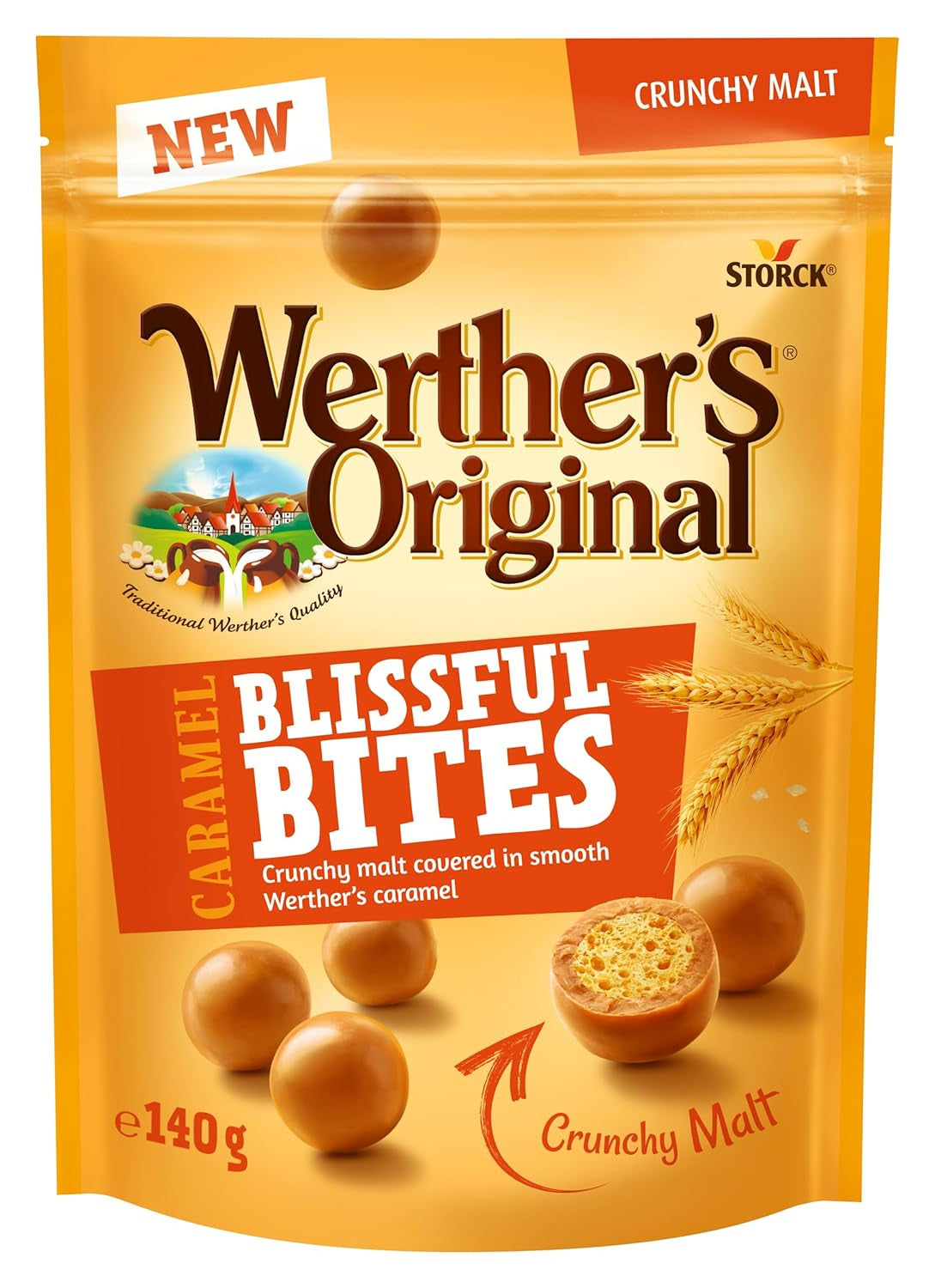 Werther's Original, divers assortiments Naty Shop Bonbons au chocolat 140 grammes Crispy Malt