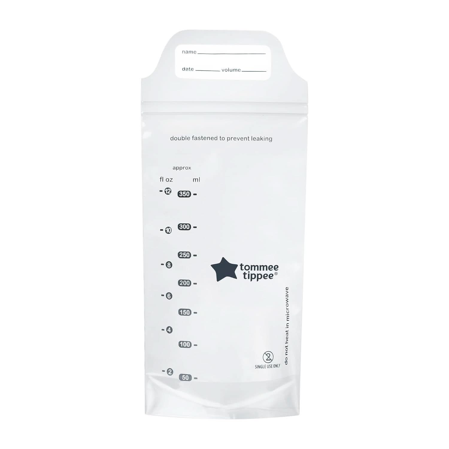 Tommee Tippee Closer to Nature Sachets de conservation du lait maternel, pré-stérilisés, 350 ml Accessoires Alimentation et Allaitement Bebe Naty Shop