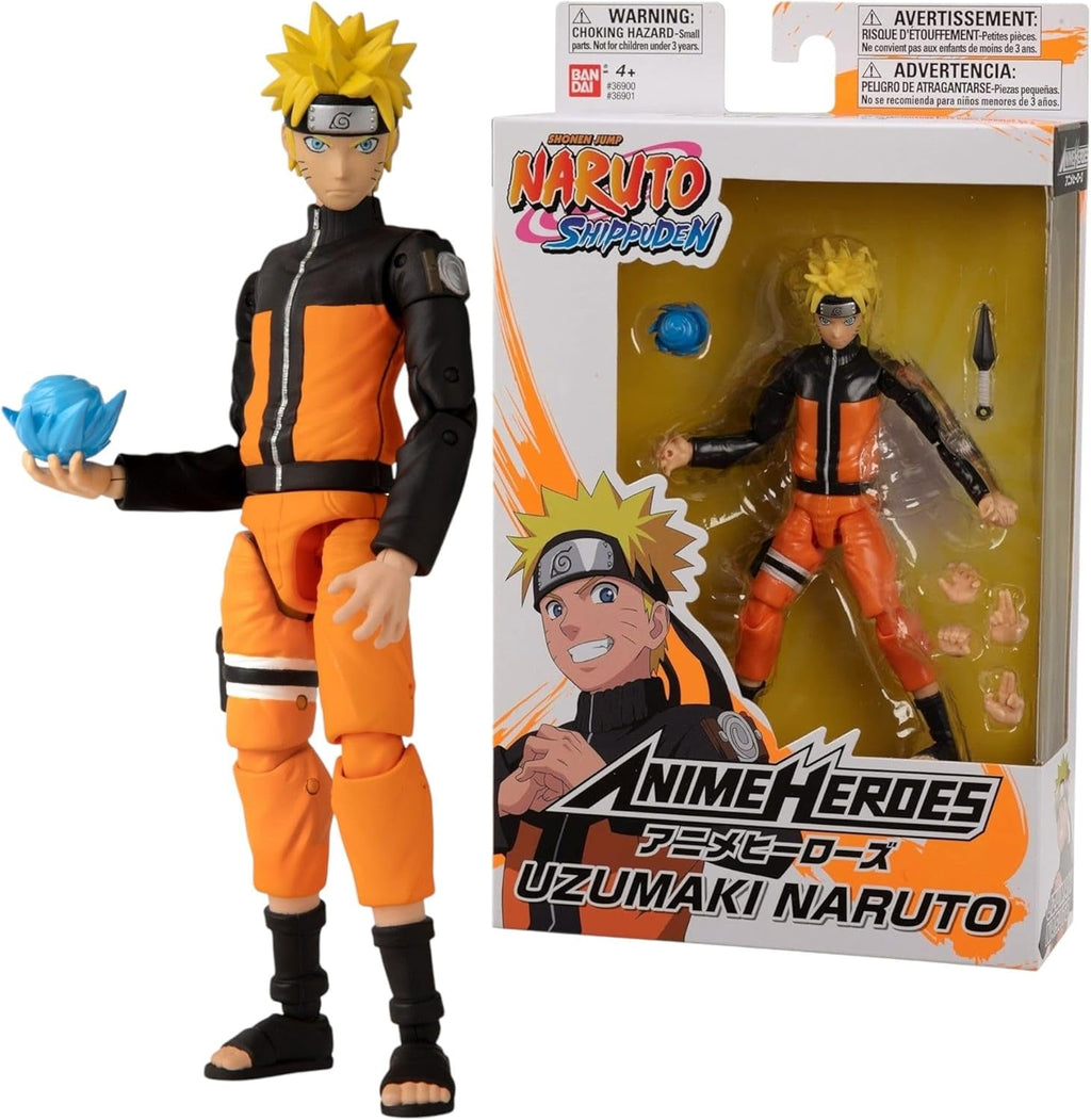 Bandai - Anime Heroes - Naruto Shippuden - Anime Hero Figures 17 Cm - Kakashi Hatake - Licență oficială - Figura articulată Kakashi - 36903 Action figures Naty Shop Naruto