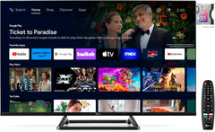 Smart TV 32" TS32FL SMG14, Android TV, DVB-T2/S2, Google Cast/Chromecast, Google Assistant, tivùsat HD, HbbTV, Pauză TV, Telecomandă vocală, 12V/220V pentru acasă, autorulotă, barcă