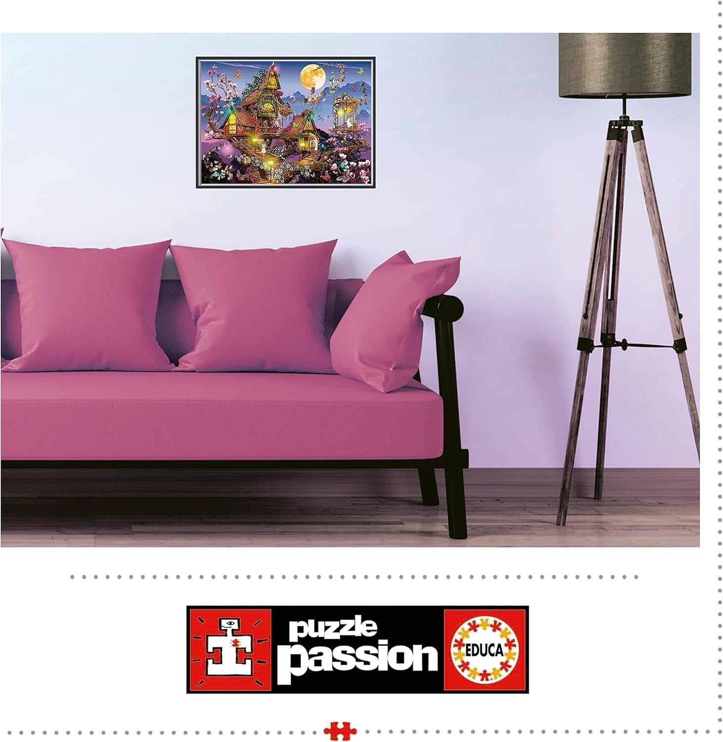 Educa - Puzzle 500 pièces pour adultes | maison de fées, puzzle 500 pièces pour adultes et enfants à partir de 11 ans, fantaisie, contes de fées, fées (19554) Puzzle Naty Shop