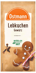 Ostmann Gewürze – Lebkuchen-Gewürz | Gewürzmischung für Leb- und Honigkuchen | Idéal pour les pâtisseries et les desserts en hiver et à Noël. 15 g en sachet