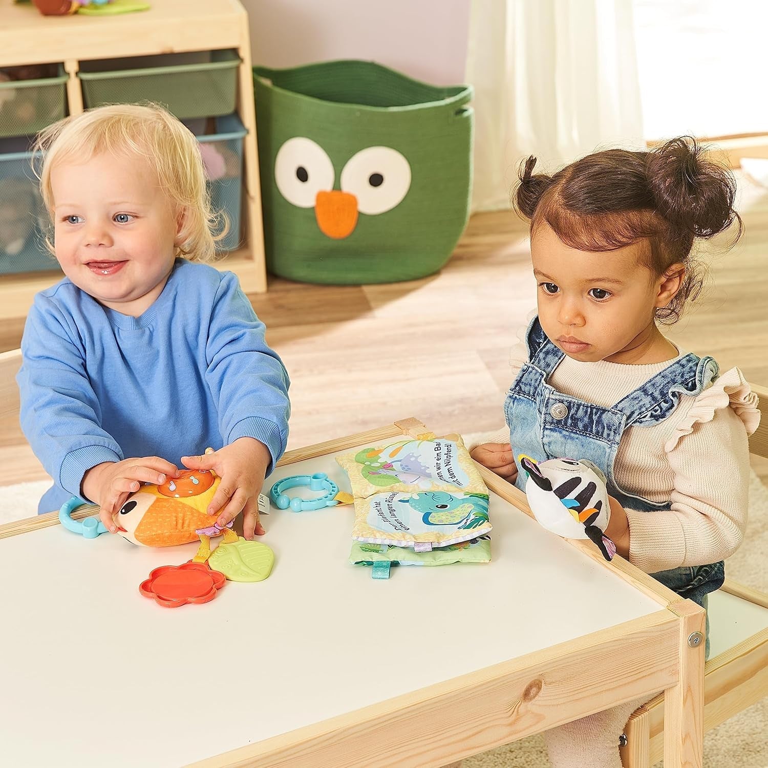 VTech Baby - Coffret Cadeau Bébé Amis des Animaux - Coffret de Jouets avec Livre en Tissu, Oiseau Chanteur et Hochet Zèbre - Pour 0-24 Mois Jouets pour Bébé Naty Shop