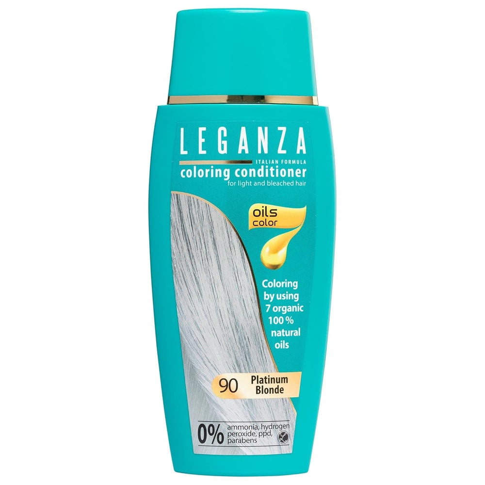 Leganza Baume Naturel Teinture Capillaire Couleur 71 Café Latte | Teinture capillaire sans ammoniaque | Enrichi de 7 huiles naturelles | 150 ml Naty Shop Hair Dye 90 Platinum Blonde