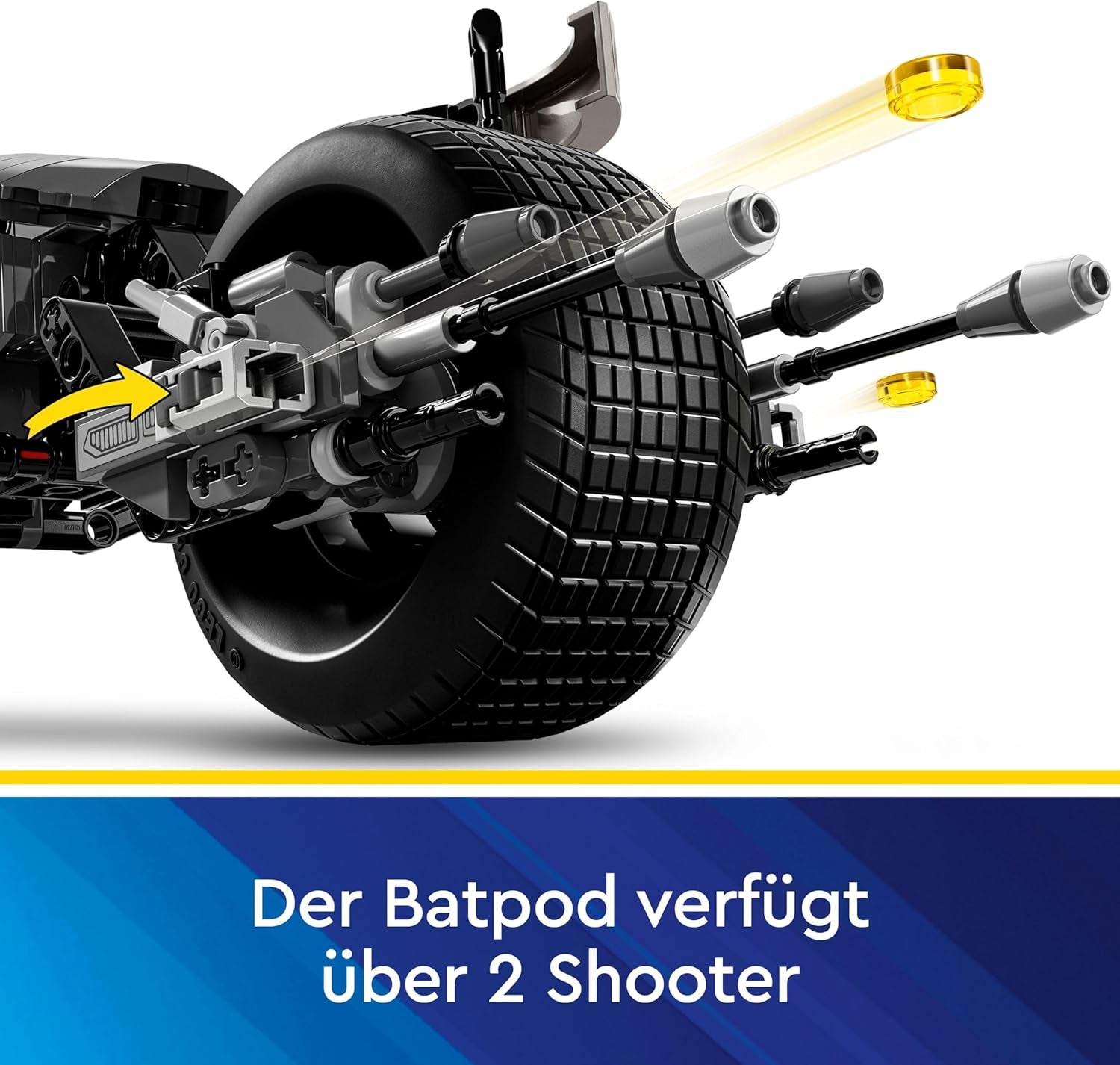 LEGO DC Batman : blocs de construction Batman avec Batpod, jouet du film de super-héros, ensemble de jeu d'aventure pour enfants, cadeau pour garçons et filles 76273 Jeux de construction Besuche den LEGO-Store