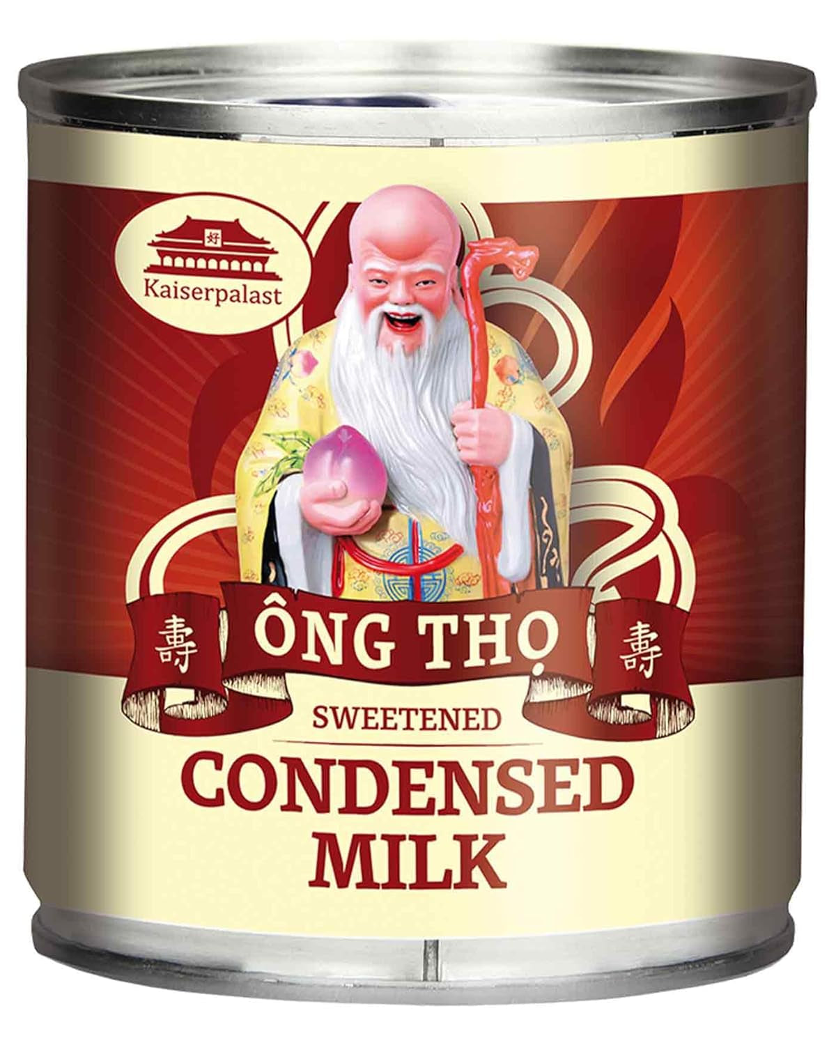 Kaiserpalast Lait concentré 8% Fettanteil, préparé pour les sucres du café et du thé ou pour la cuisine et le dos, 1 x 397 g