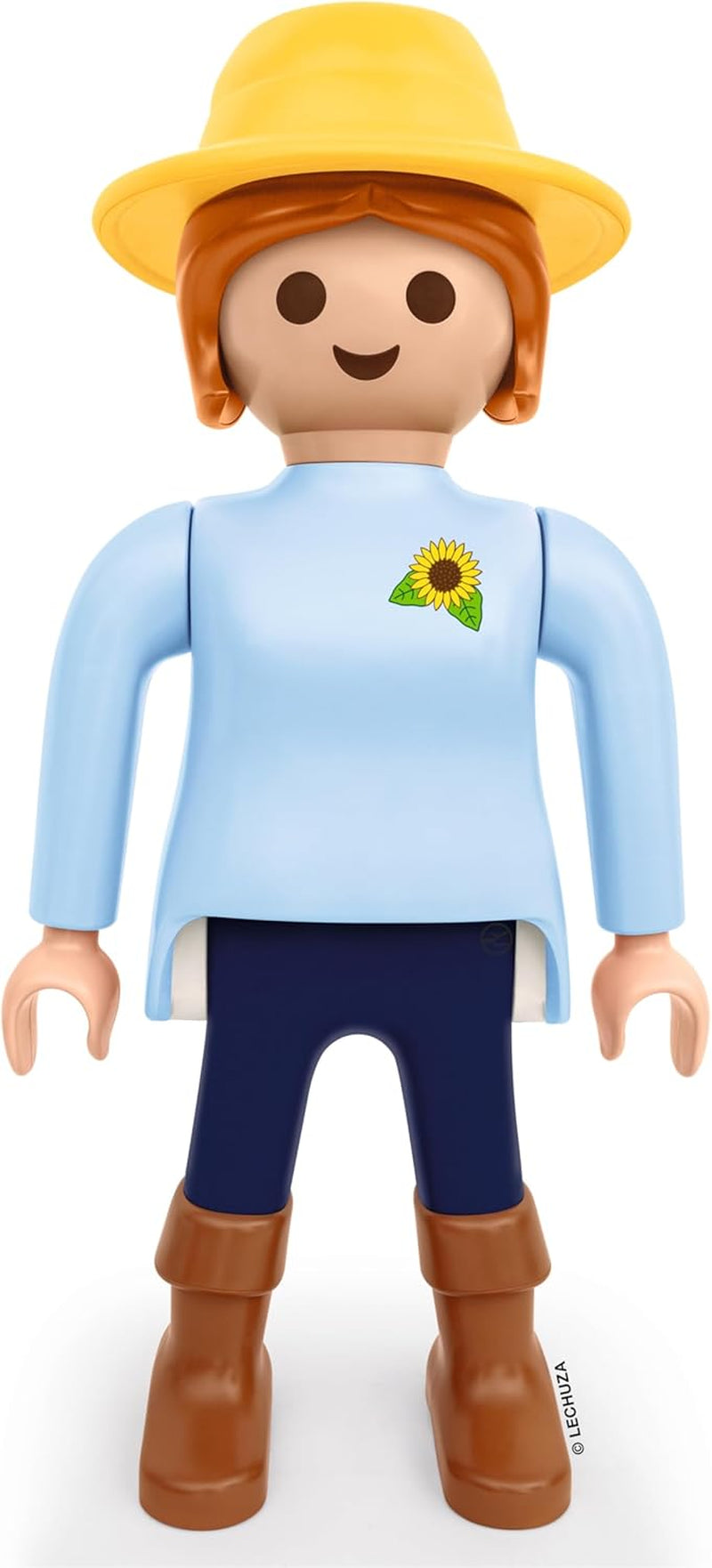 LECHUZA Jardinier 2021 - Tournesol (62,5 cm), Vert/Bleu Clair