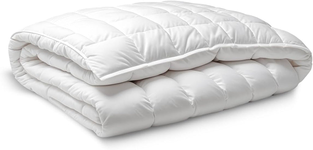 Plapumă din fibre, 250 G, microfibră, moale, mătăsoasă, pentru paturi cu 100, 105 și 110 cm, alb, 180 X 220 cm Plapumi si pilote Naty Shop 180 X 220 Cm