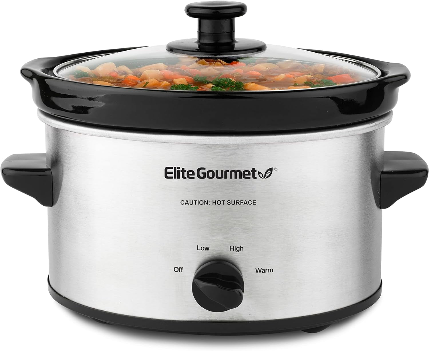 MST-250XS# Cuisinières électriques en céramique avec température réglable, pour les plats cuisinés, les sauces, les plats à emporter, les plats cuisinés et les trempettes, les machines à pâtisserie (1,7 L, en acier inoxydable) Naty Shop Elite Gourmet Mst-275Xs
