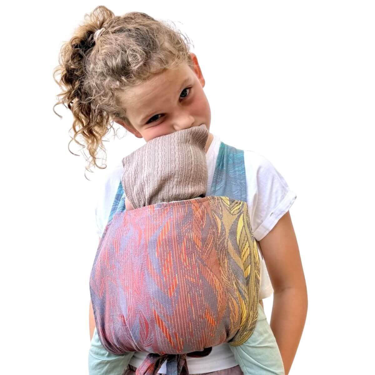 Puppentrage Kinder-Spielzeug für Puppen und Kuscheltiere, Design Malmö aqua