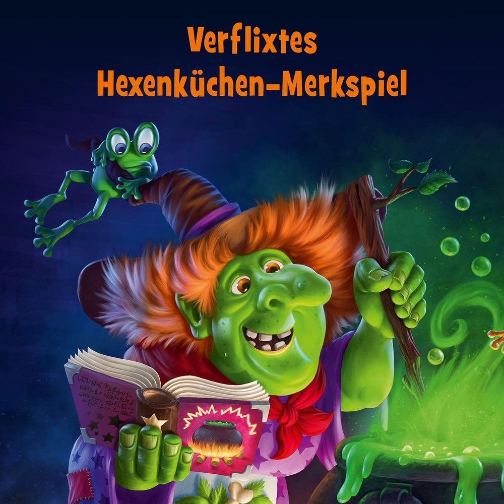 Kosmos 683498 Venin d'araignée et bave de grenouille : qu'y a-t-il dans la chaudière ? Un jeu de mémoire amusant pour 2 à 4 joueurs, un jeu de société, un jeu pour les enfants de 6 ans et plus.