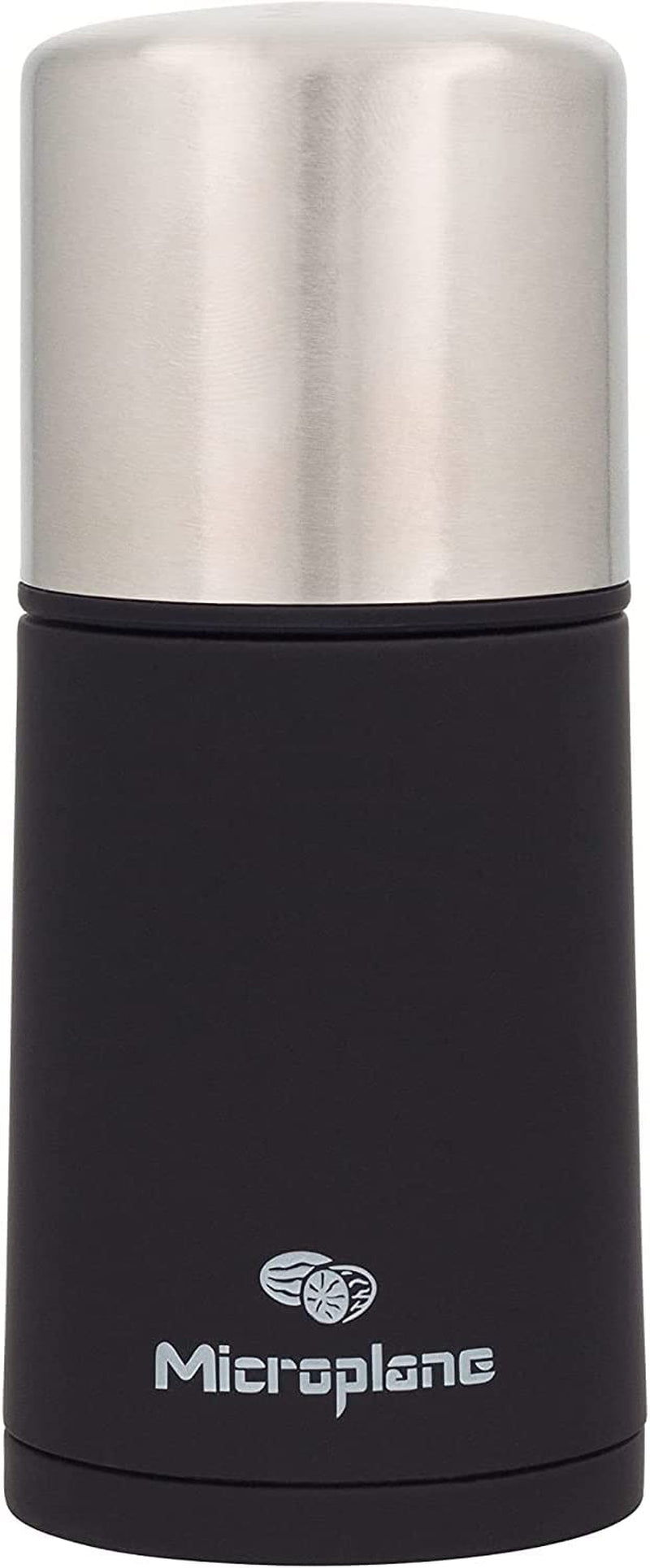 Moulin à épices Microplane noir pour noix de muscade, cannelle, fèves tonka, poivre long et autres épices sèches Broyage et trancheuses Naty Shop Acier inoxydable simple