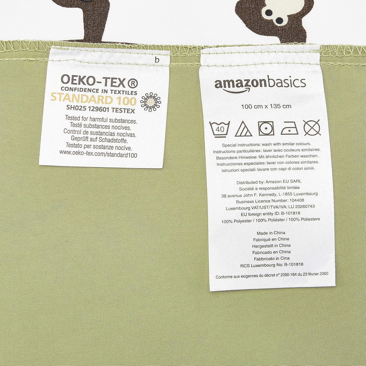 Amazon BASONS BASON Naty Shop Parure de lit en microfibre