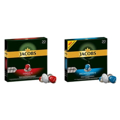Capsules de café Lungo Classico, intensité 6 sur 12, 10 x 20 tasses & Capsules de café Lungo Decaffeinato - intensité 6- 200 capsules compatibles Nespresso, 10er Pack, 10 x 20 tasses