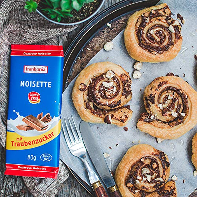 Frankonia Noisette au chocolat et dextrose, sans lactose et sans gluten, 80 grammes