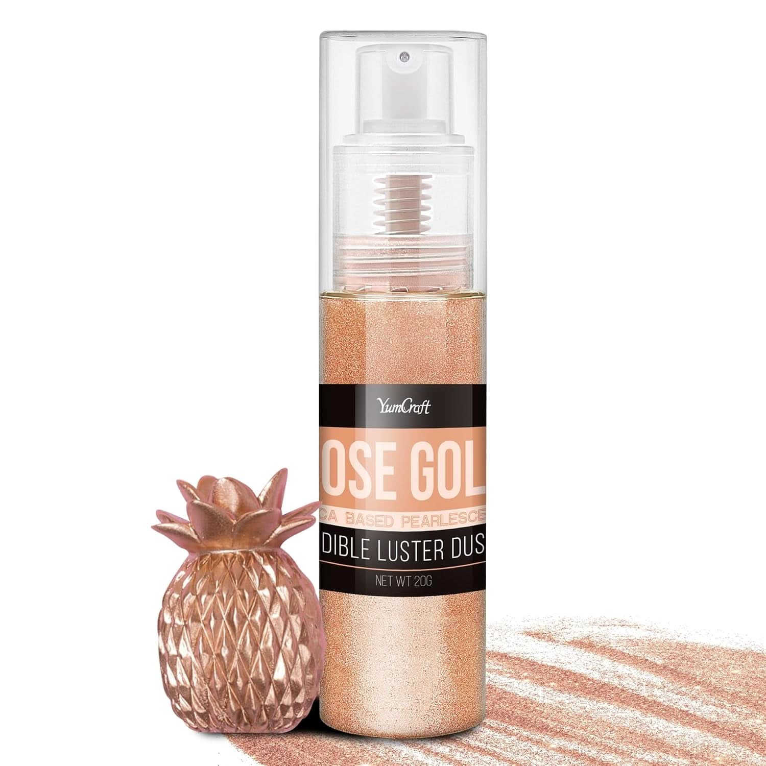 Spray pailleté comestible, 20 grammes Naty Shop Roségold