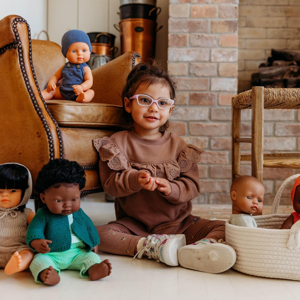 Miniland Babypuppe afrikanischer Junge 38cm-31053, Zufällig
