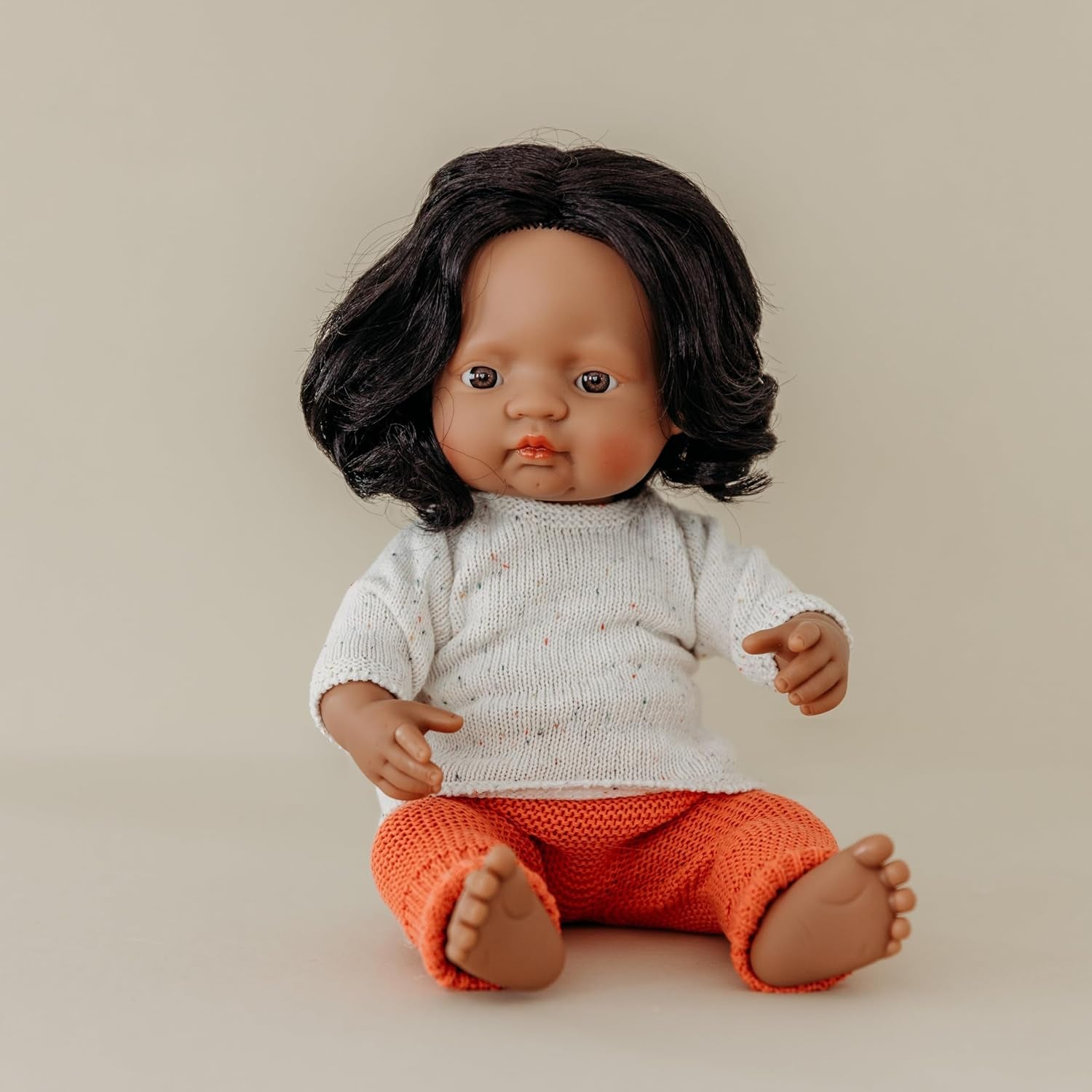 Miniland Babypuppe südamerikanisches Mädchen 38cm-31058, Zufällig