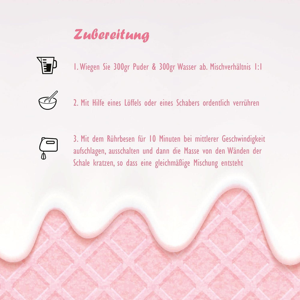 Poudre de glaçage fraises Kelmy, 300 grammes Naty Shop Glazes and Decor