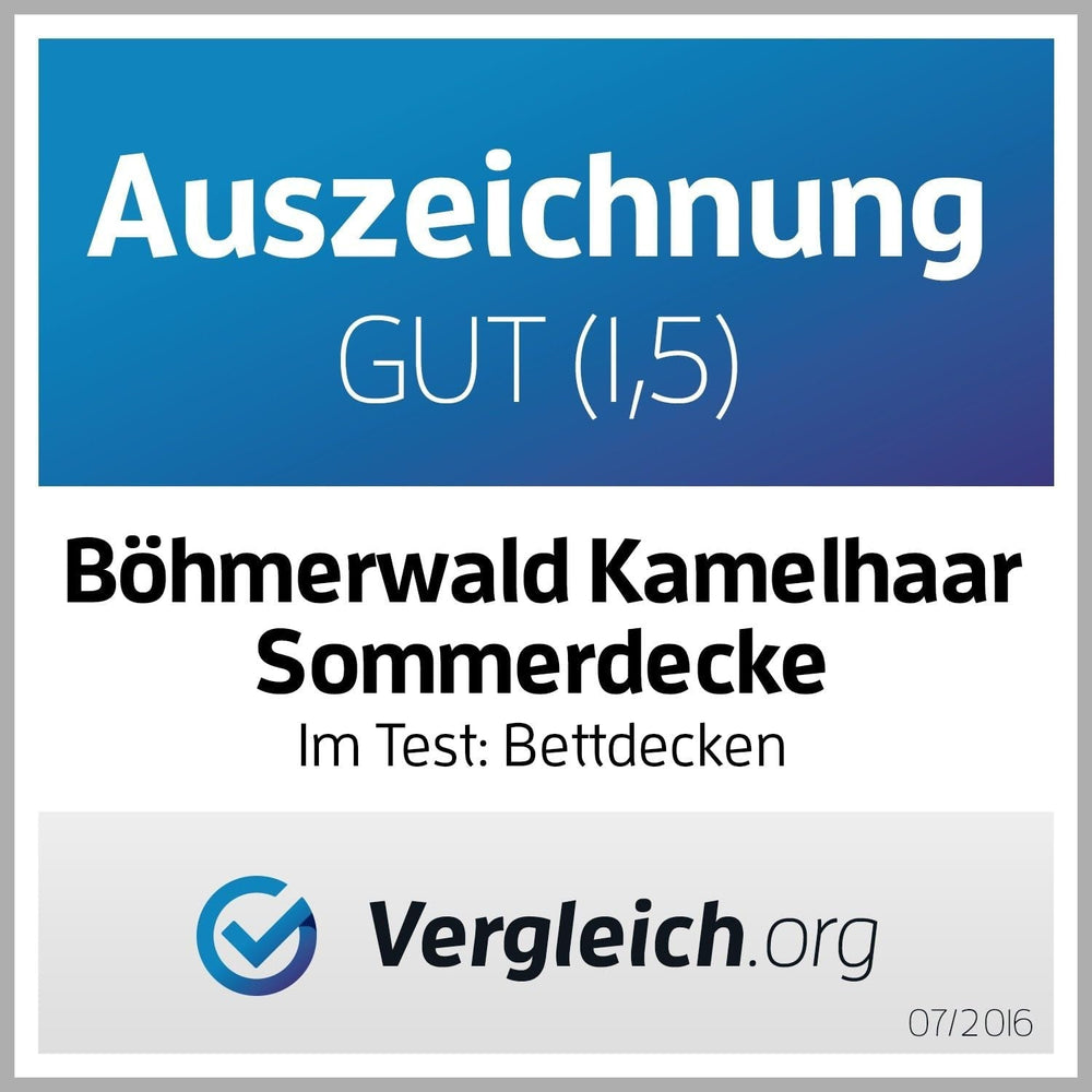 Couette exclusive, poil de chameau, blanc, 200 X 200 Cm Couettes et quilts Naty Shop