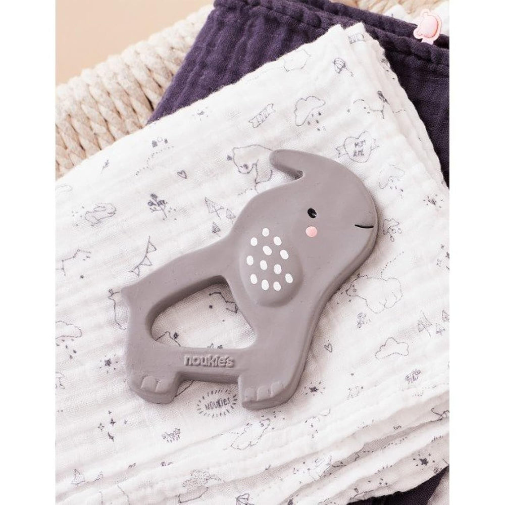 Noukie's Jouet de Dentition Éléphant Gris