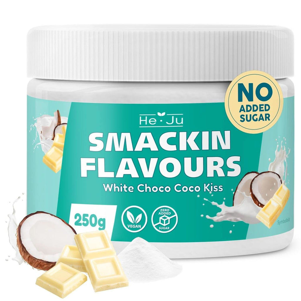 He-Ju, Pudră cu aromă de ciocolată albă și cocos, 250 grame Arome Naty Shop