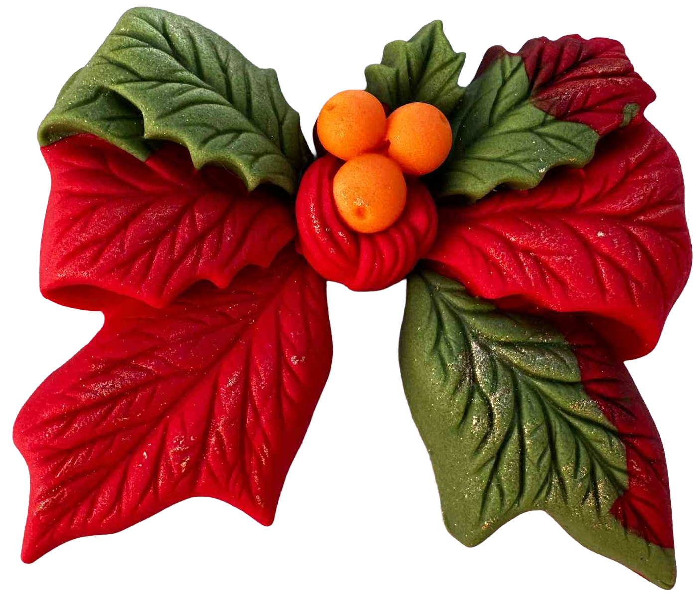 Fleur de Noël comestible - Douce, festive, idéale pour la décoration de Noël.