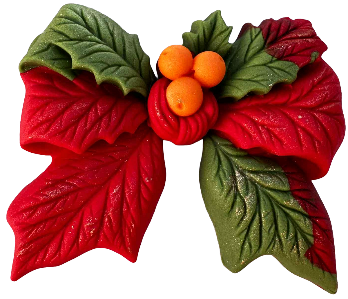 Fleur de Noël comestible - Douce, festive, idéale pour la décoration de Noël.