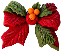 Fleur de Noël comestible - Douce, festive, idéale pour la décoration de Noël.